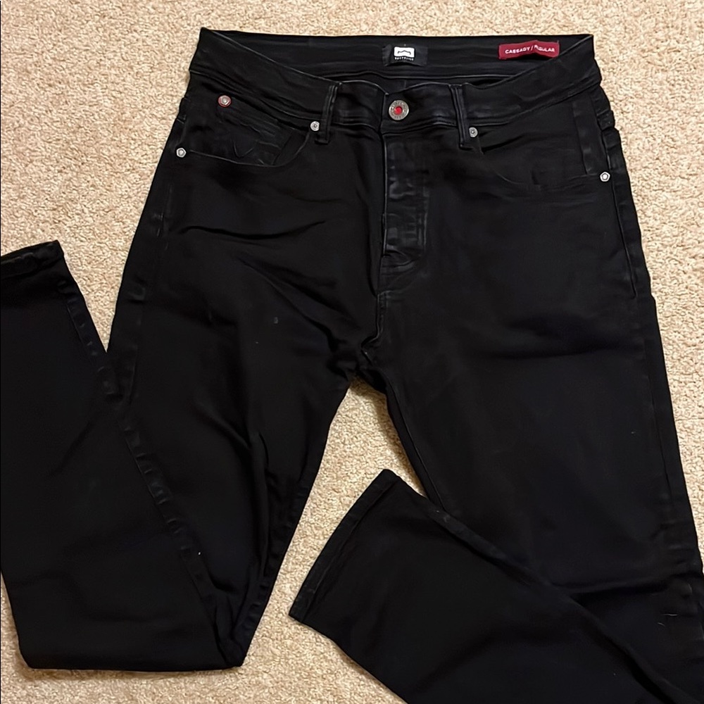 883 Police Designer Black Jeans